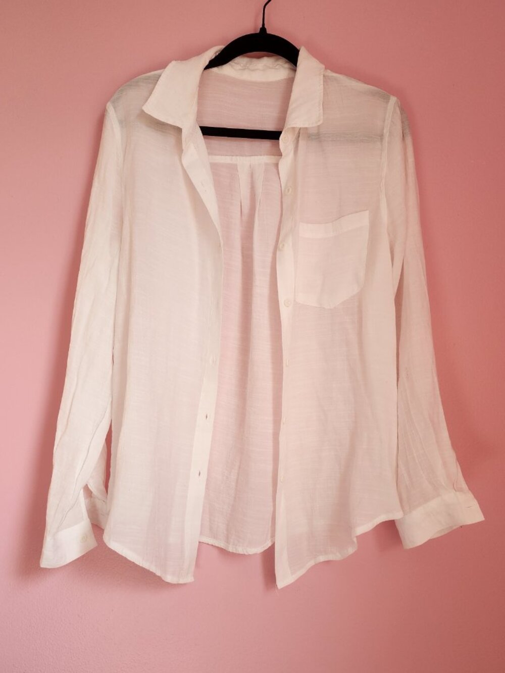 Women's Cotton Linen Long Sleeve Button Down - Picture 2 of 7